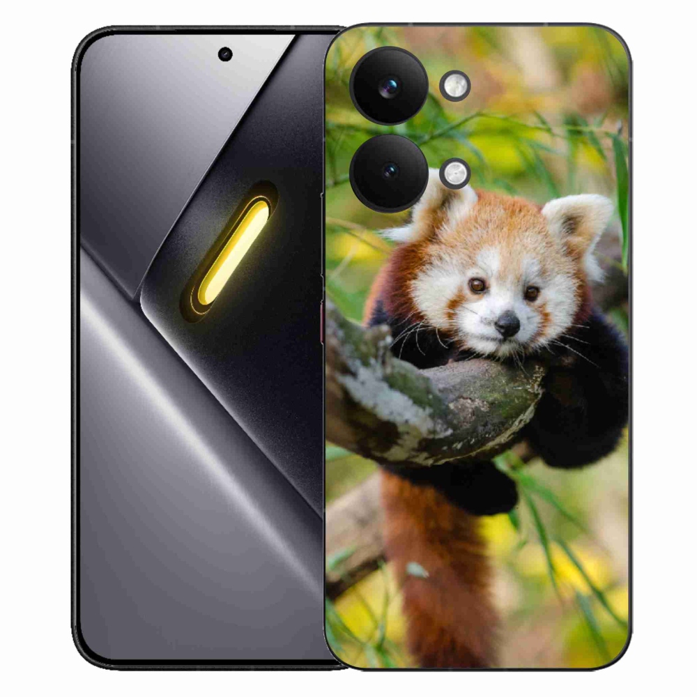 Gél borítás mmCase a Xiaomi Poco X8 Pro Max készülékhez - panda piros