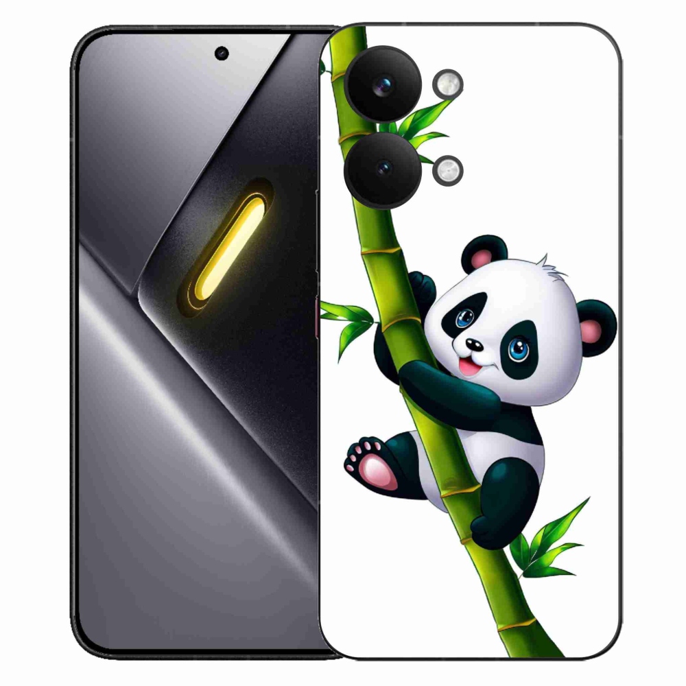 Gél borítás mmCase a Xiaomi Poco X8 Pro Max számára - panda a bambuszon