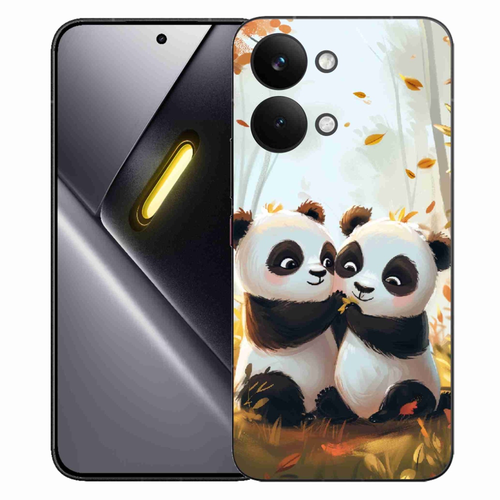 Gél borítás mmCase a Xiaomi Poco X8 Pro Max készülékhez - pandák