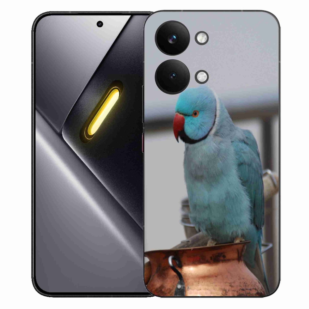 Gél borítás mmCase a Xiaomi Poco X8 Pro Max készülékhez - papagáj alexander kék