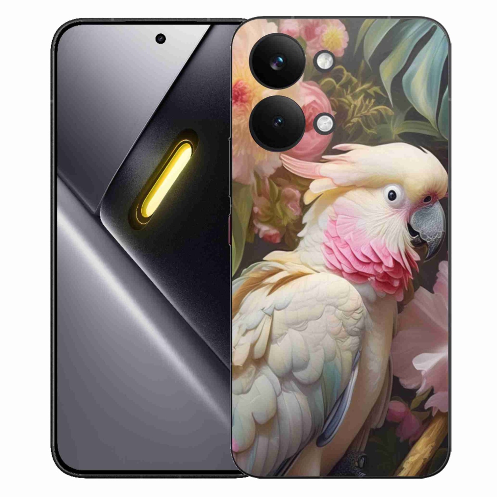 Gél borítás mmCase a Xiaomi Poco X8 Pro Max készülékhez - papagáj kakadu rózsaszín 2