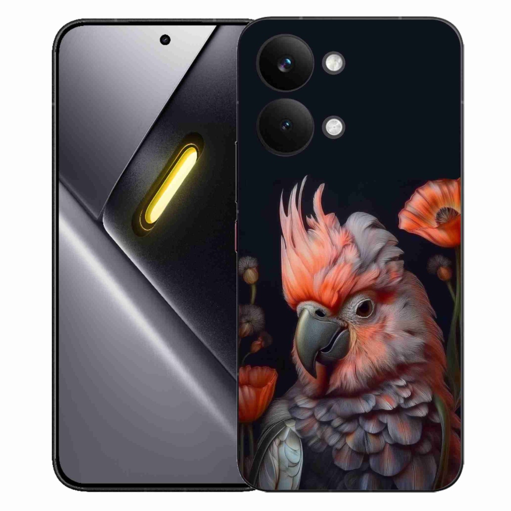 Gél borítás mmCase a Xiaomi Poco X8 Pro Max számára - papagáj kakadu színekben