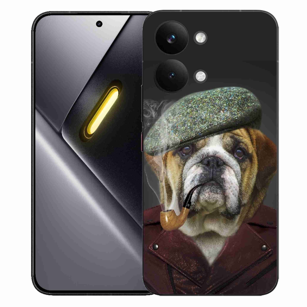 Gél borítás mmCase a Xiaomi Poco X8 Pro Max számára - kutya csővel