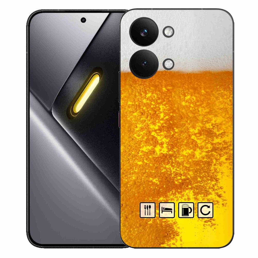 Gél borítás mmCase a Xiaomi Poco X8 Pro Max számára - sör motívum 3