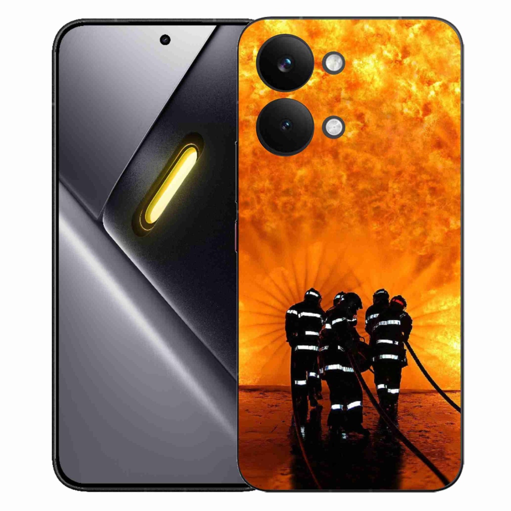 Gél borítás mmCase a Xiaomi Poco X8 Pro Max számára - tűz