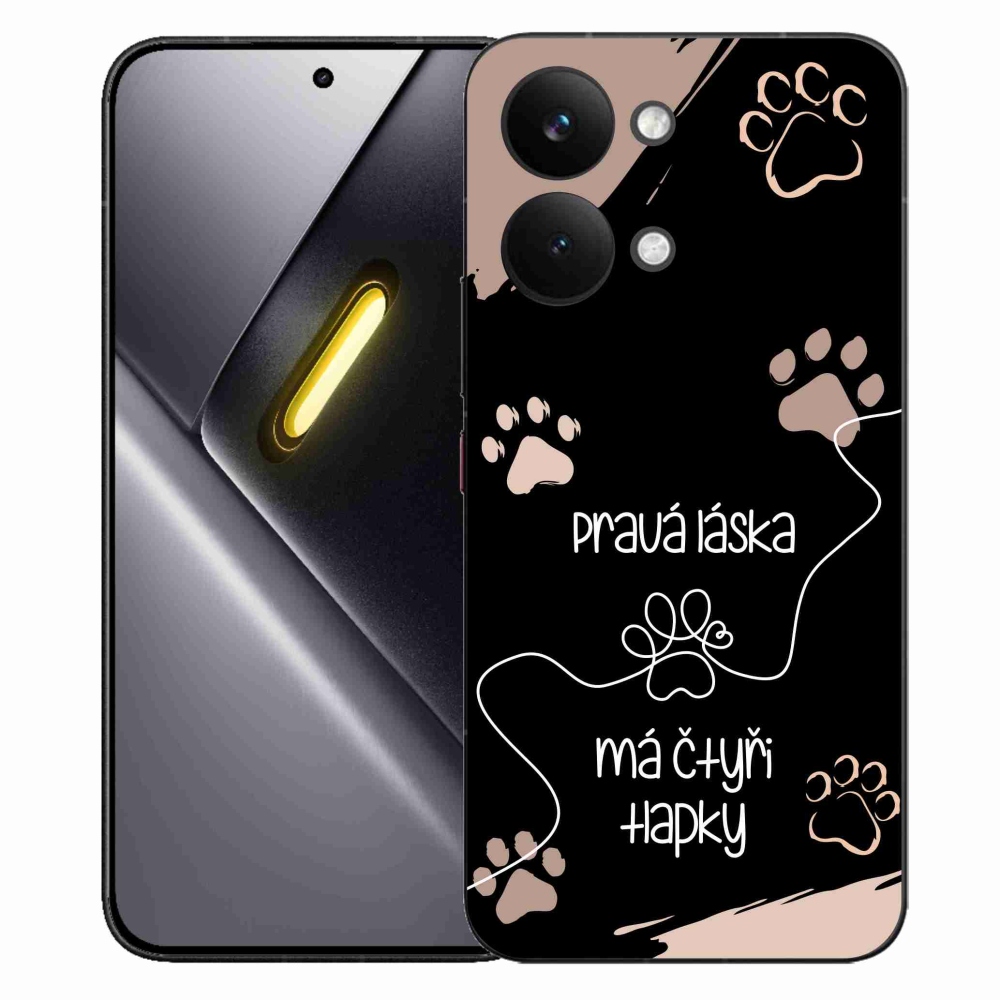 Gél borítás mmCase a Xiaomi Poco X8 Pro Max készülékhez - kutya motívum 1 fekete háttér