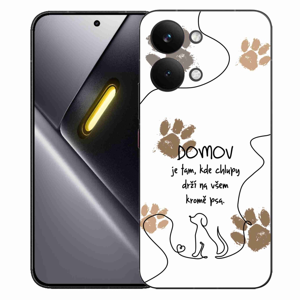 Gél borítás mmCase a Xiaomi Poco X8 Pro Max készülékhez - kutya motívum fehér háttérrel