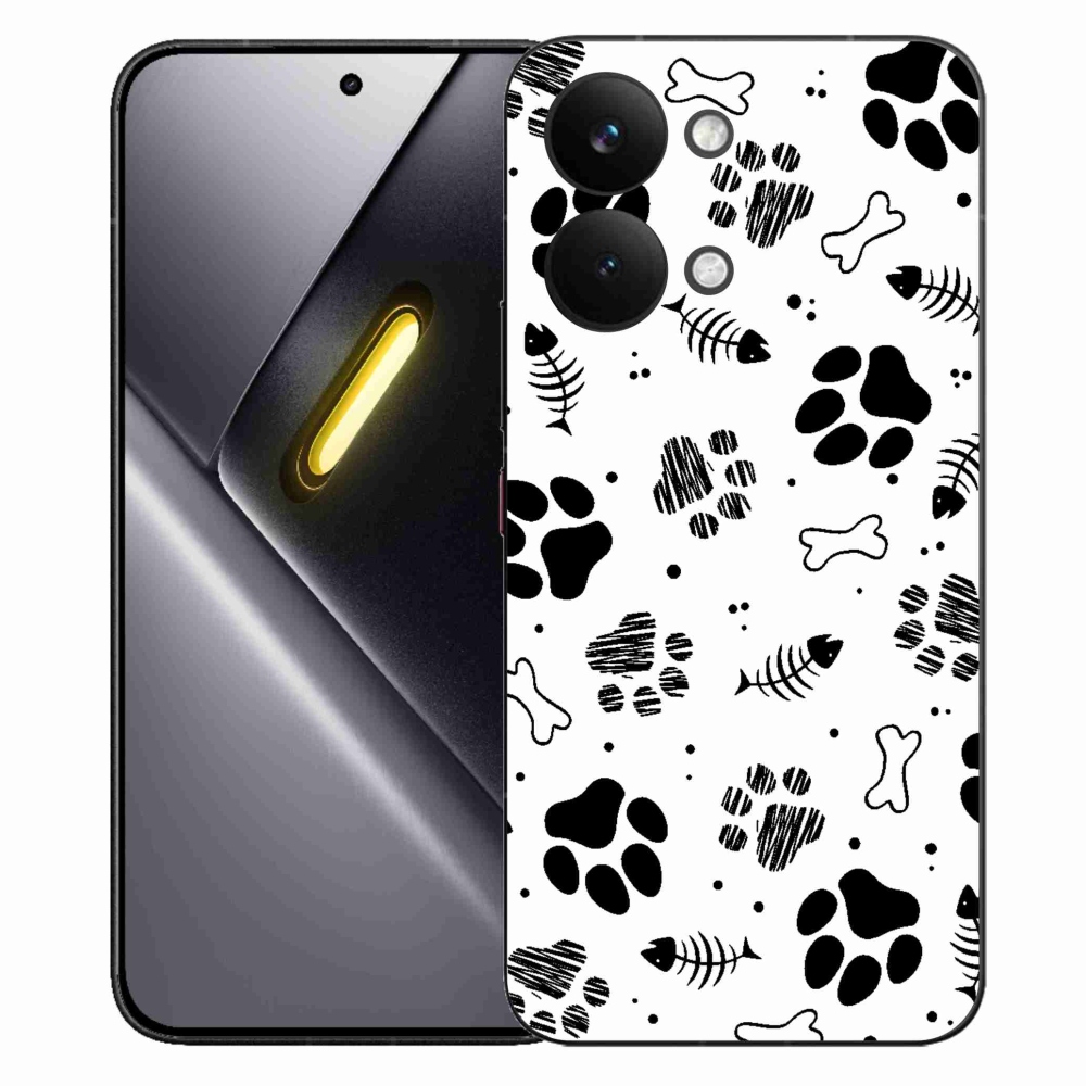 Gél borítás mmCase a Xiaomi Poco X8 Pro Max számára - kutyamancsok 1