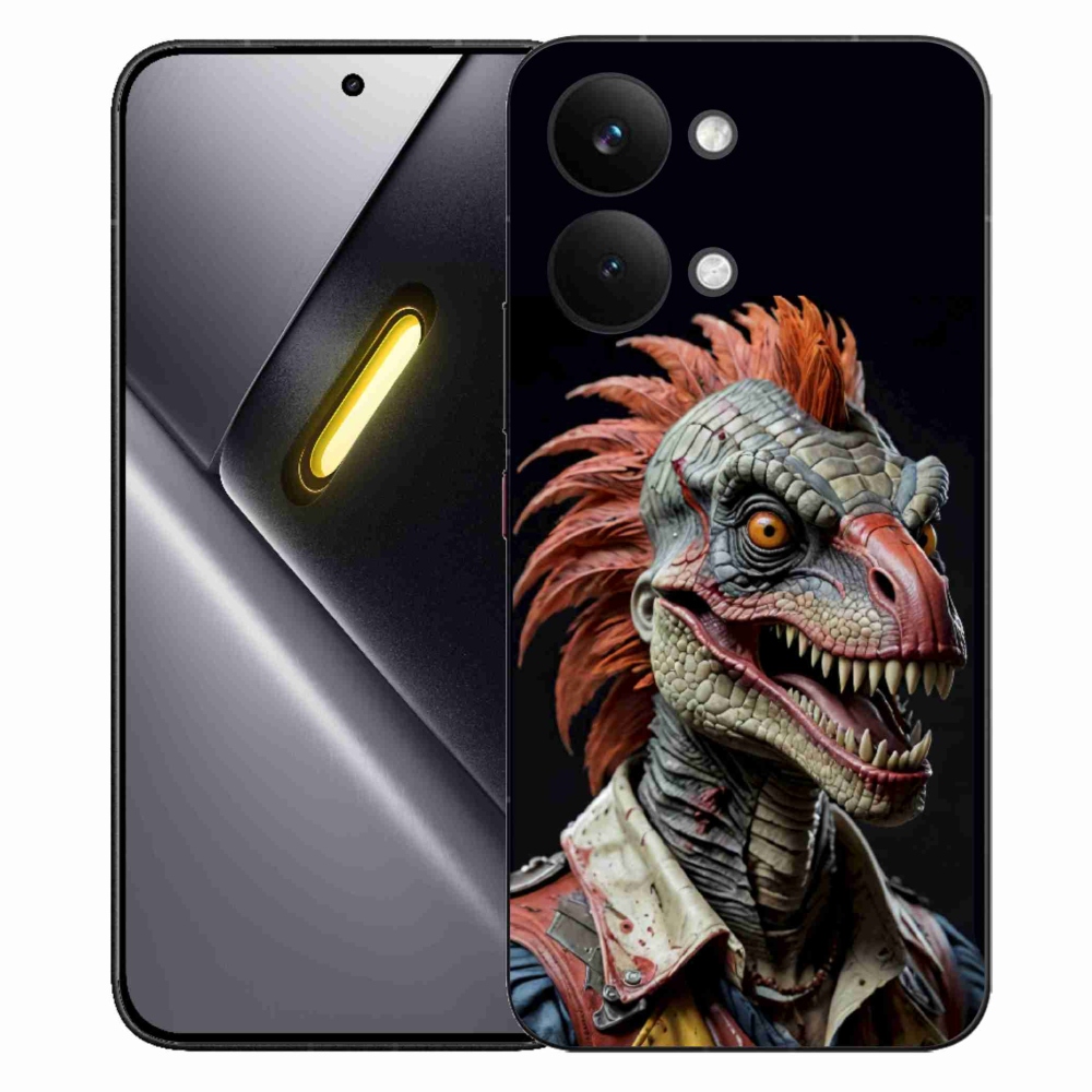 Gél borítás mmCase a Xiaomi Poco X8 Pro Max készülékhez - punk dinoszaurusz