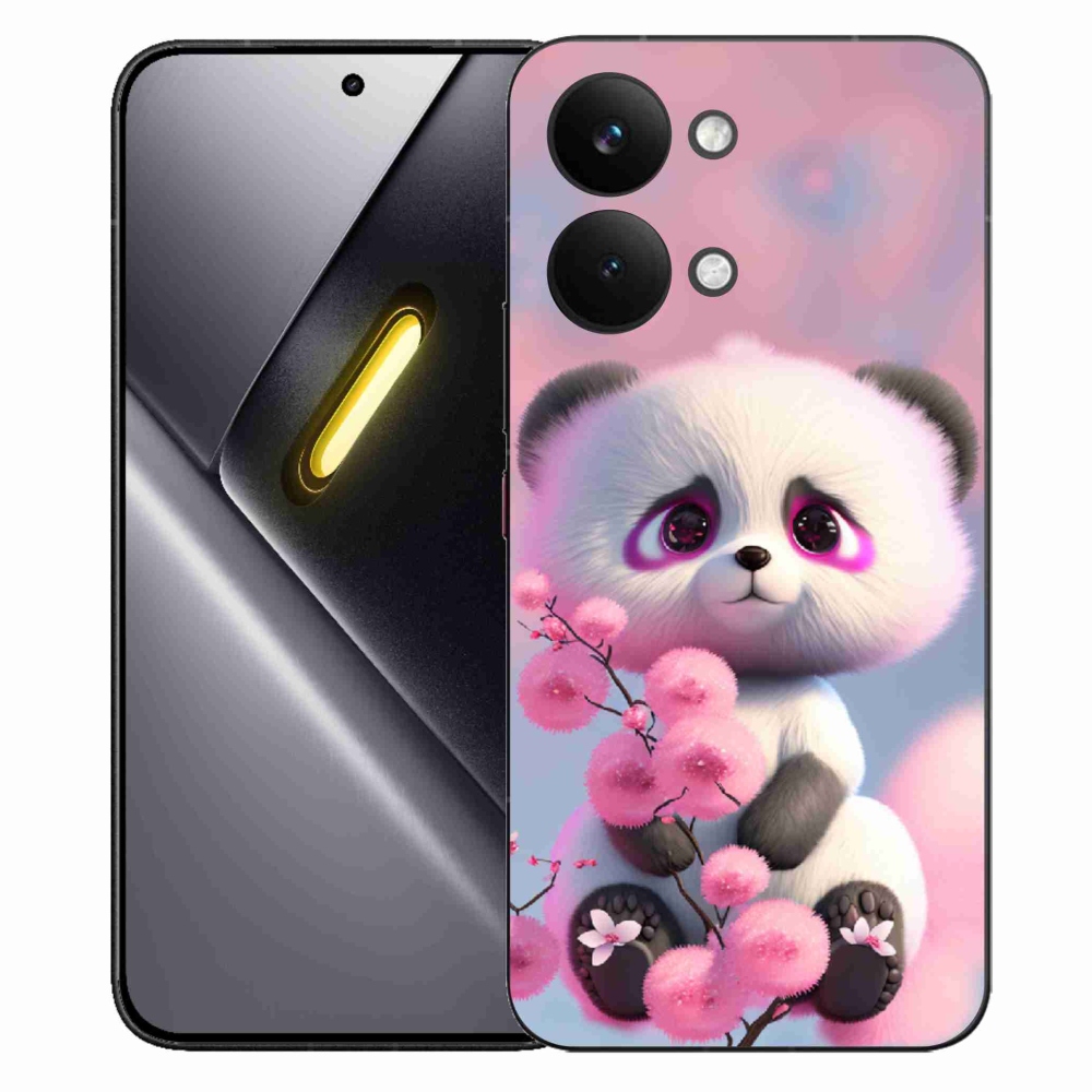 Gél borítás mmCase a Xiaomi Poco X8 Pro Max számára - aranyos panda 1