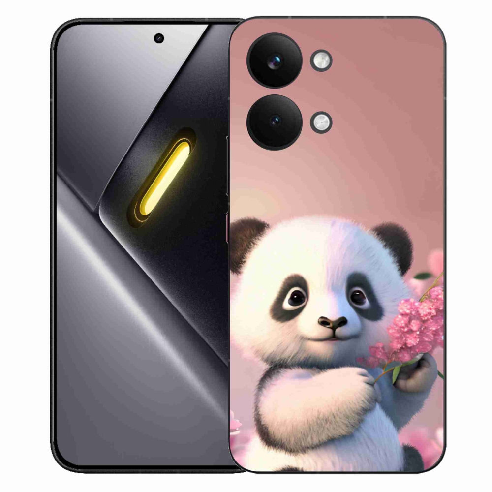 Gél borítás mmCase a Xiaomi Poco X8 Pro Max számára - aranyos panda