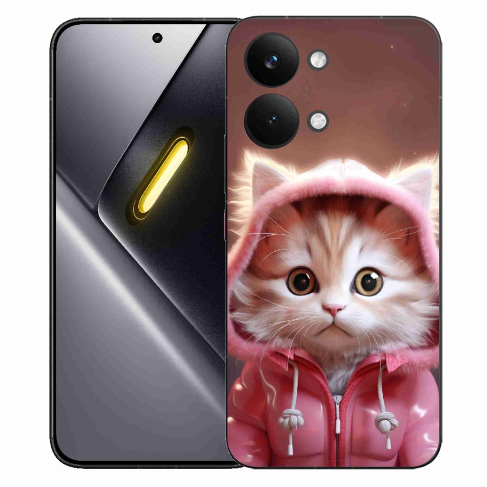 Gél borítás mmCase a Xiaomi Poco X8 Pro Max számára - aranyos cica 3