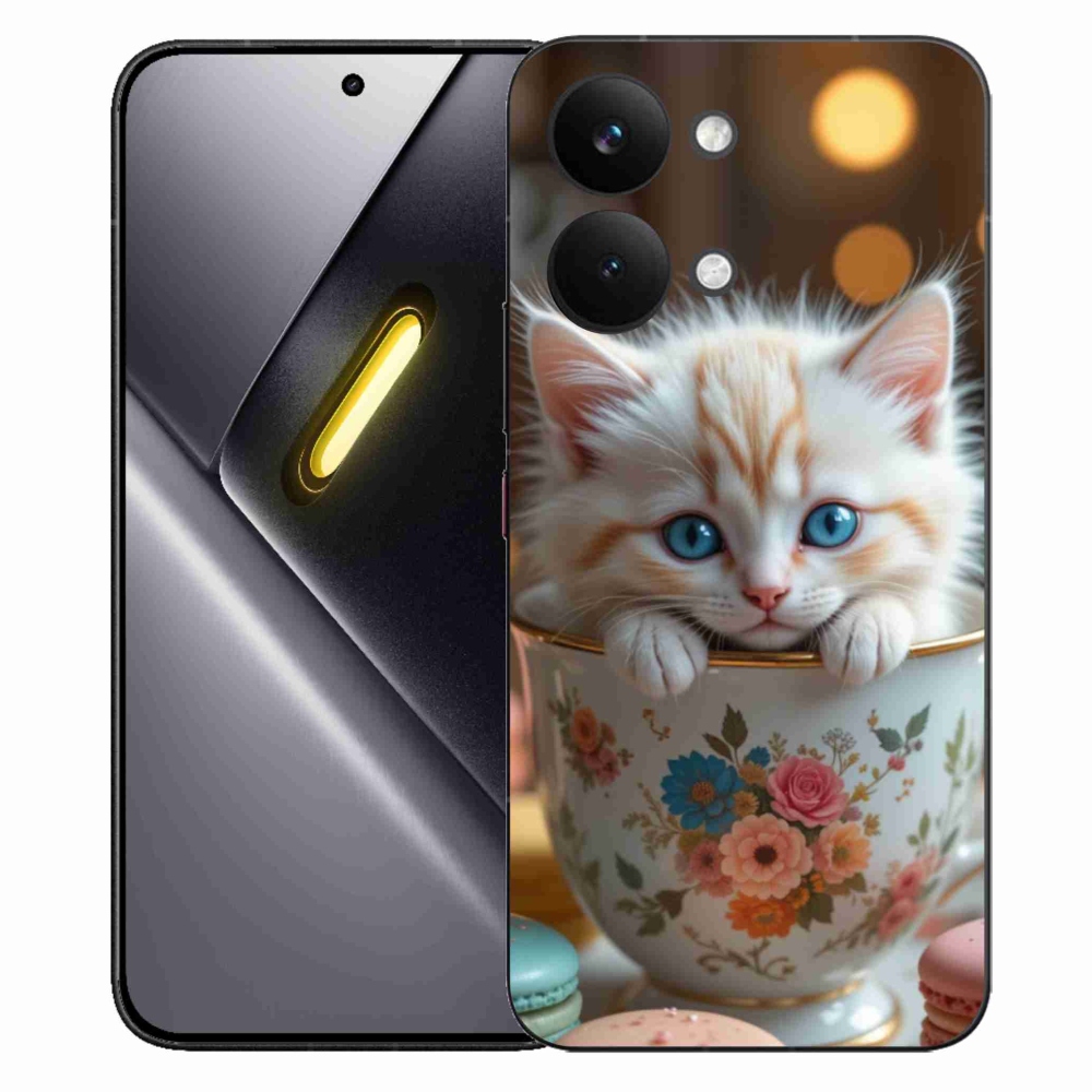 Gél borítás mmCase a Xiaomi Poco X8 Pro Max számára - aranyos cica 6