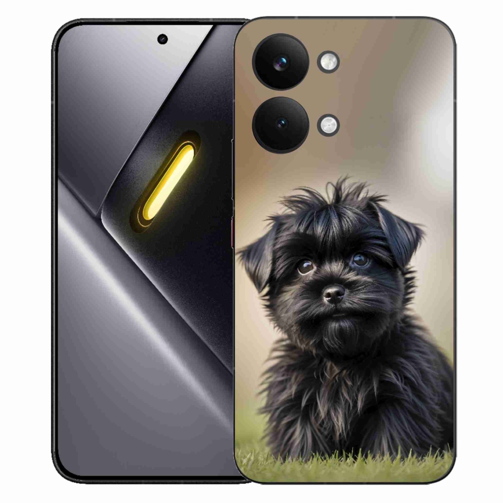 Gél borítás mmCase a Xiaomi Poco X8 Pro Max számára - aranyos fekete kutya