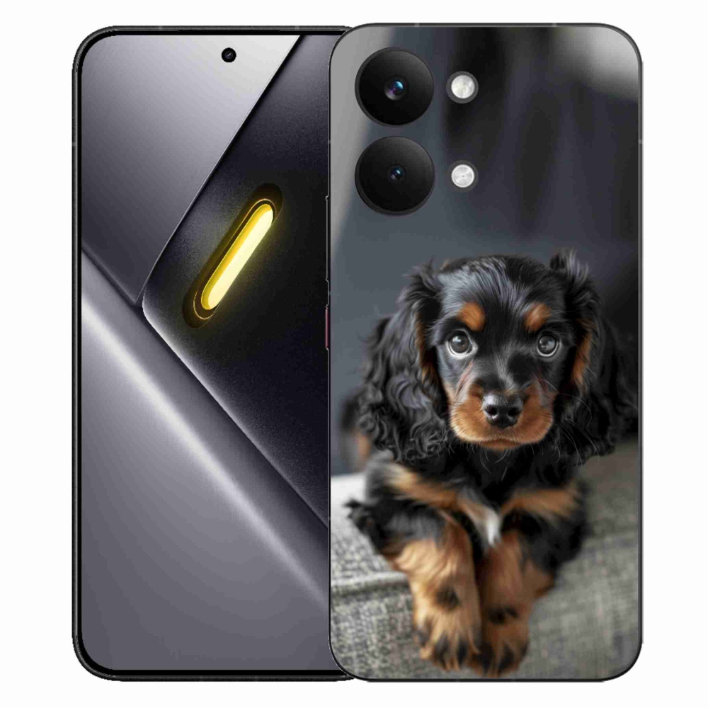 Gél borítás mmCase a Xiaomi Poco X8 Pro Max számára - aranyos hosszú szőrű tacskó