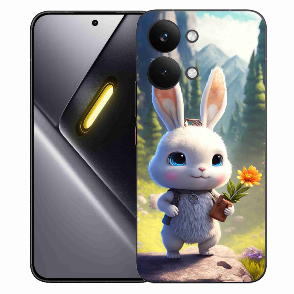 Gél borítás mmCase a Xiaomi Poco X8 Pro Max számára - aranyos nyuszi