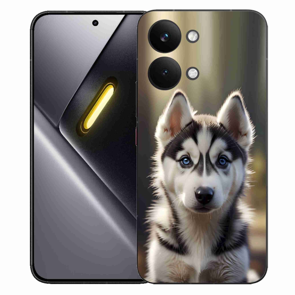 Gél borítás mmCase a Xiaomi Poco X8 Pro Max számára - aranyos szibériai husky
