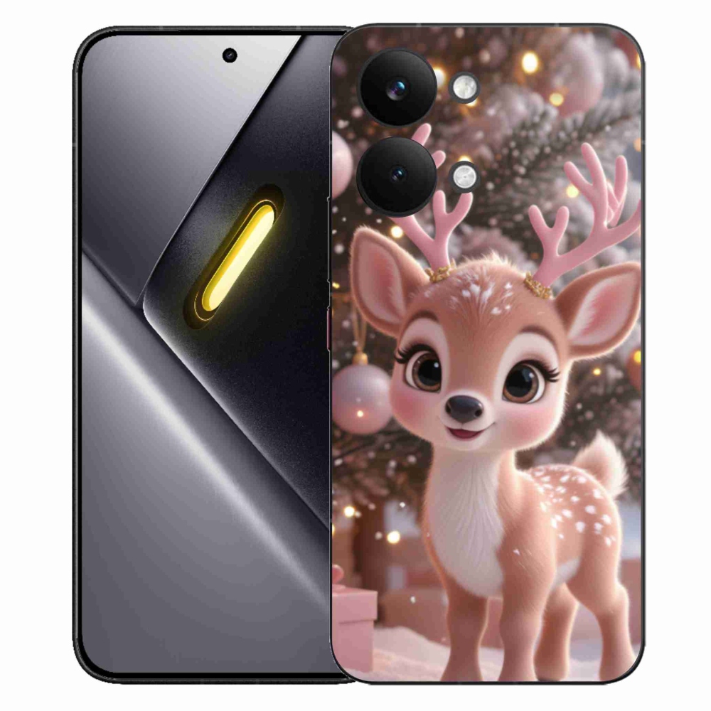 Gél borítás mmCase a Xiaomi Poco X8 Pro Max számára - aranyos rénszarvas