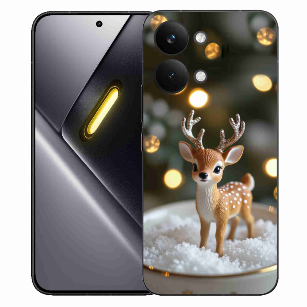 Gél borítás mmCase a Xiaomi Poco X8 Pro Max számára - aranyos karácsonyi szarvasok