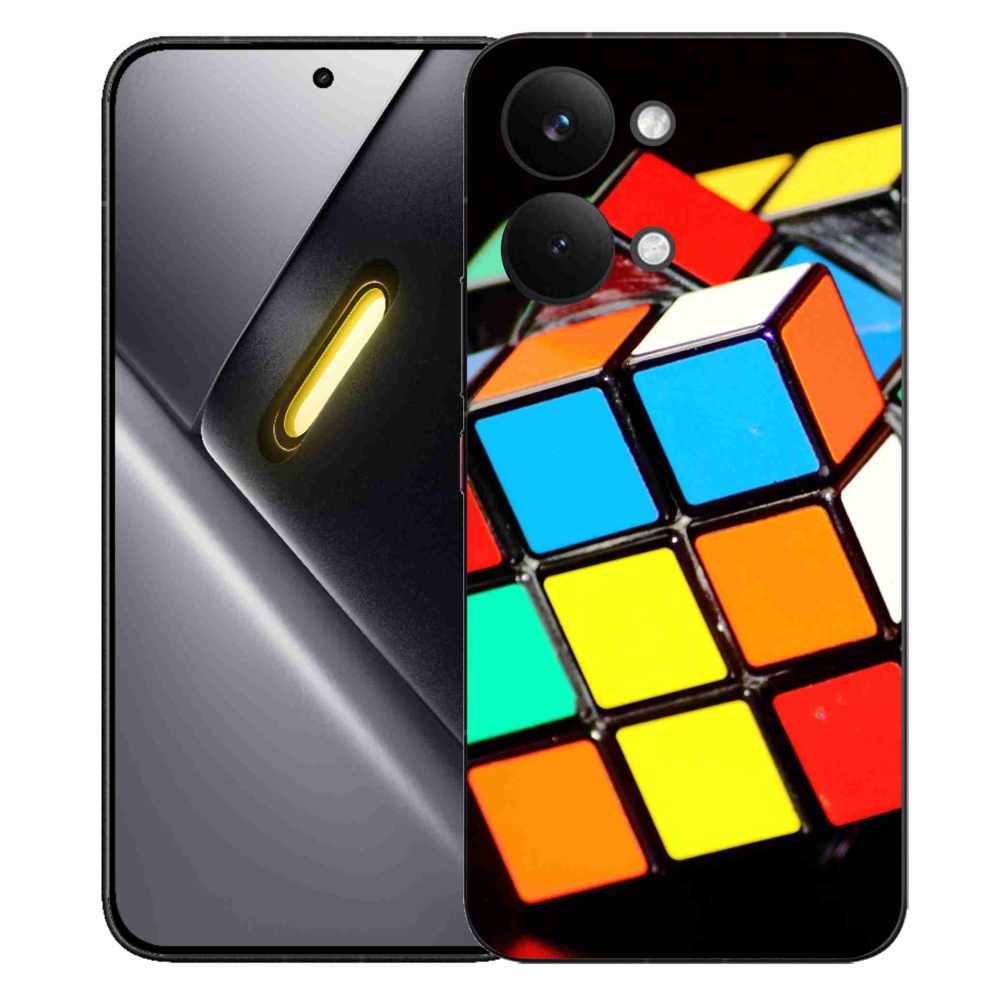 Gél borítás mmCase a Xiaomi Poco X8 Pro Max számára - Rubik-kocka
