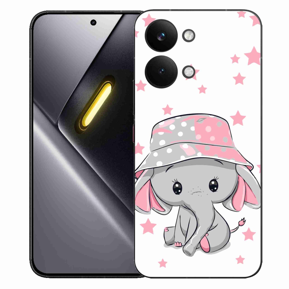 Gél borítás mmCase a Xiaomi Poco X8 Pro Max készülékhez - rózsaszín elefánt