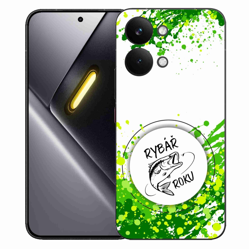 Gél borító mmCase a Xiaomi Poco X8 Pro Max-on - az év horgásza fehér háttérrel