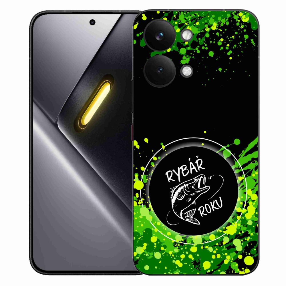 Gél borító mmCase a Xiaomi Poco X8 Pro Max számára - az év horgásza fekete háttérrel