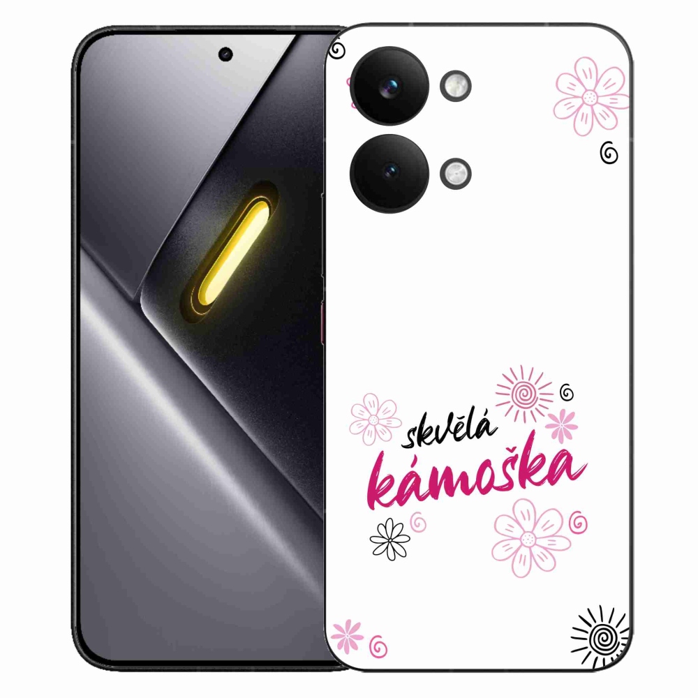 Gél borító mmCase a Xiaomi Poco X8 Pro Max - nagyszerű haver fehér háttérrel