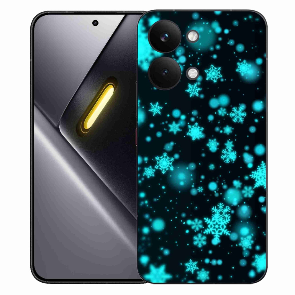 Gél borítás mmCase a Xiaomi Poco X8 Pro Max számára - hópelyhek 1
