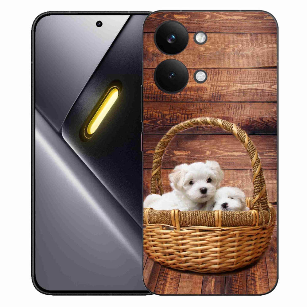 Gél borítás mmCase a Xiaomi Poco X8 Pro Max számára - kölyökkutyák