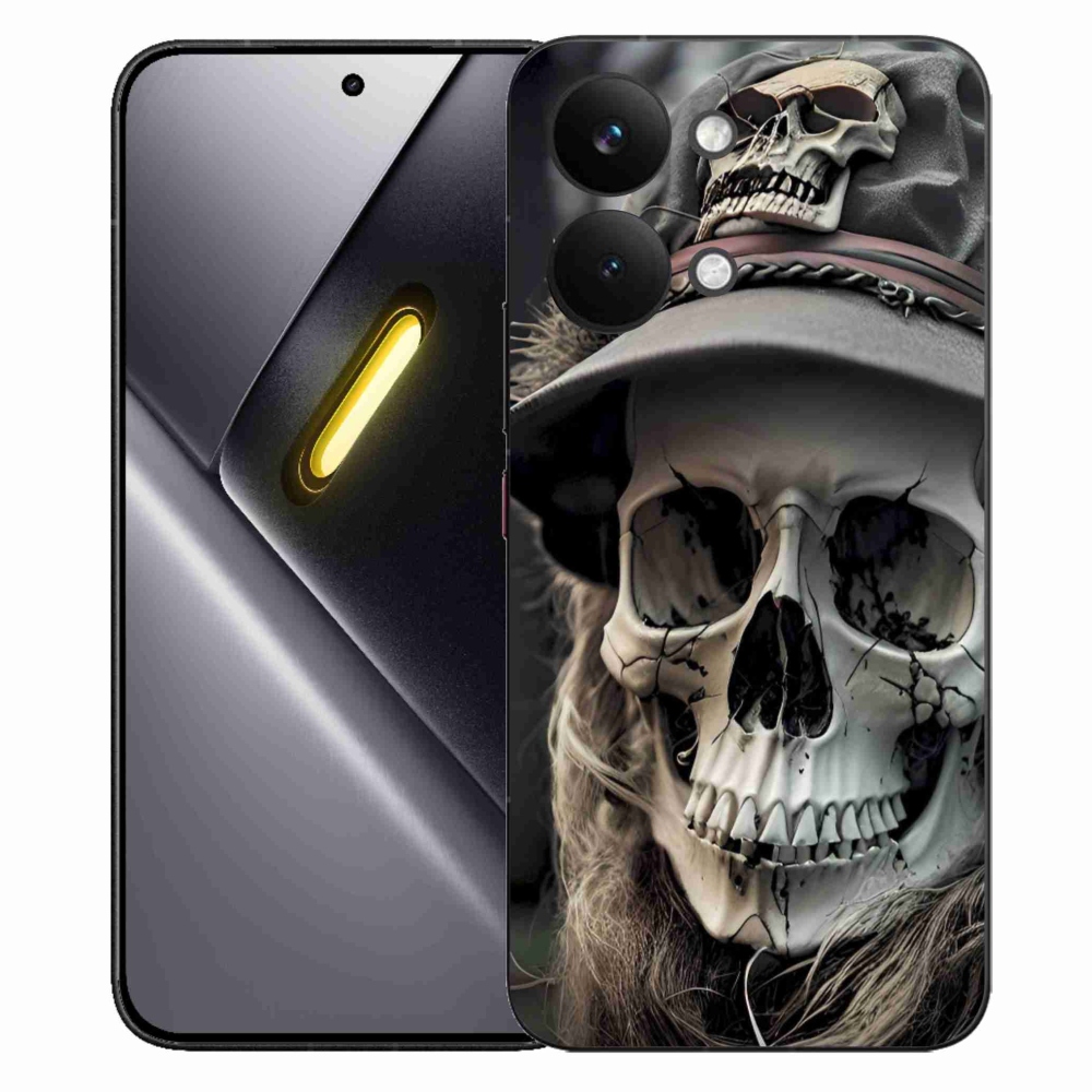 Gél borítás mmCase a Xiaomi Poco X8 Pro Max készülékhez - sötét koponya