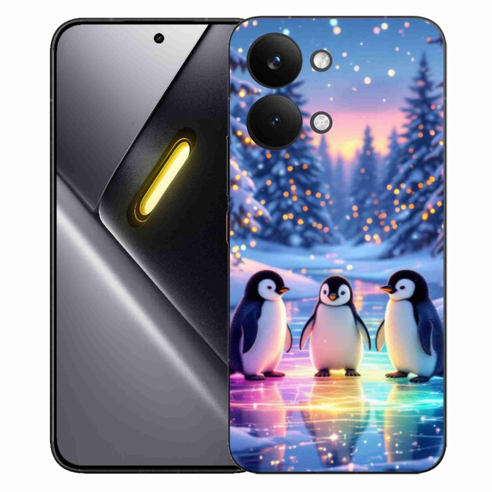 Gél borítás mmCase a Xiaomi Poco X8 Pro Max számára - pingvinek