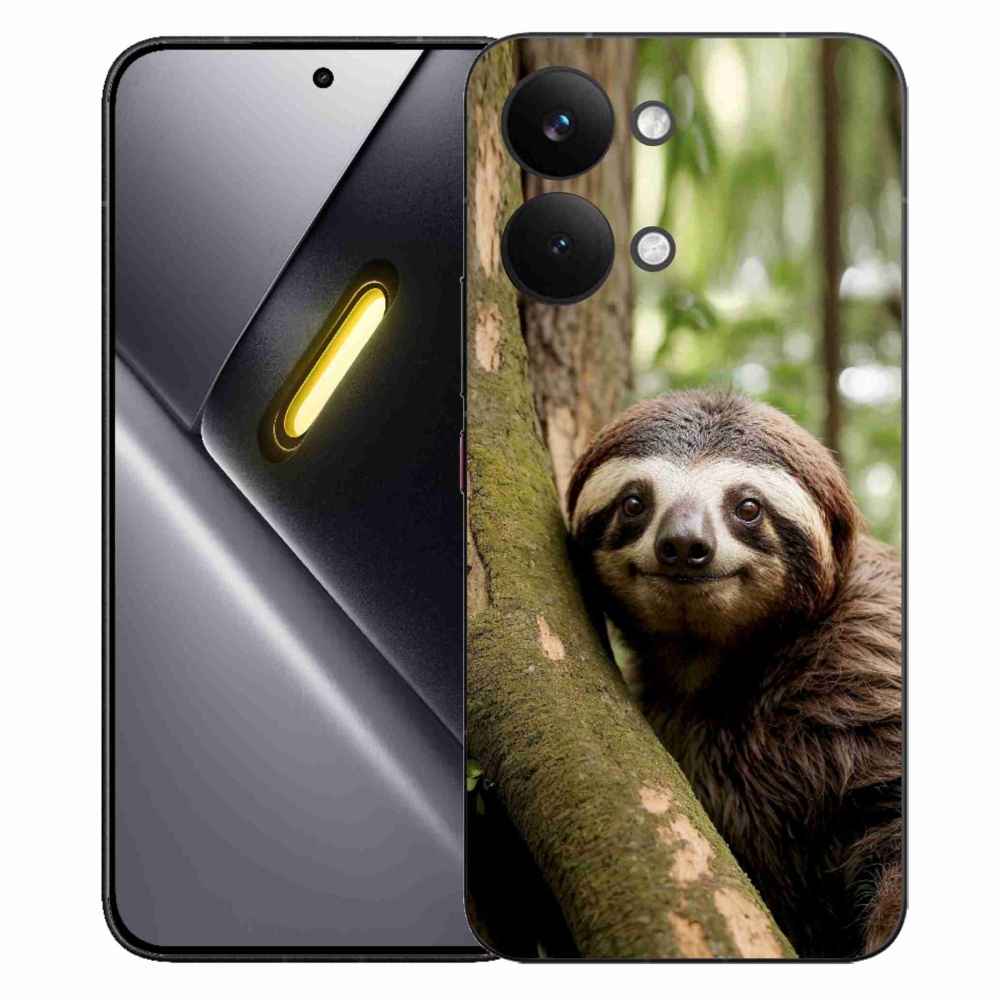 Gél borítás mmCase a Xiaomi Poco X8 Pro Max számára - mosolygó lajhár