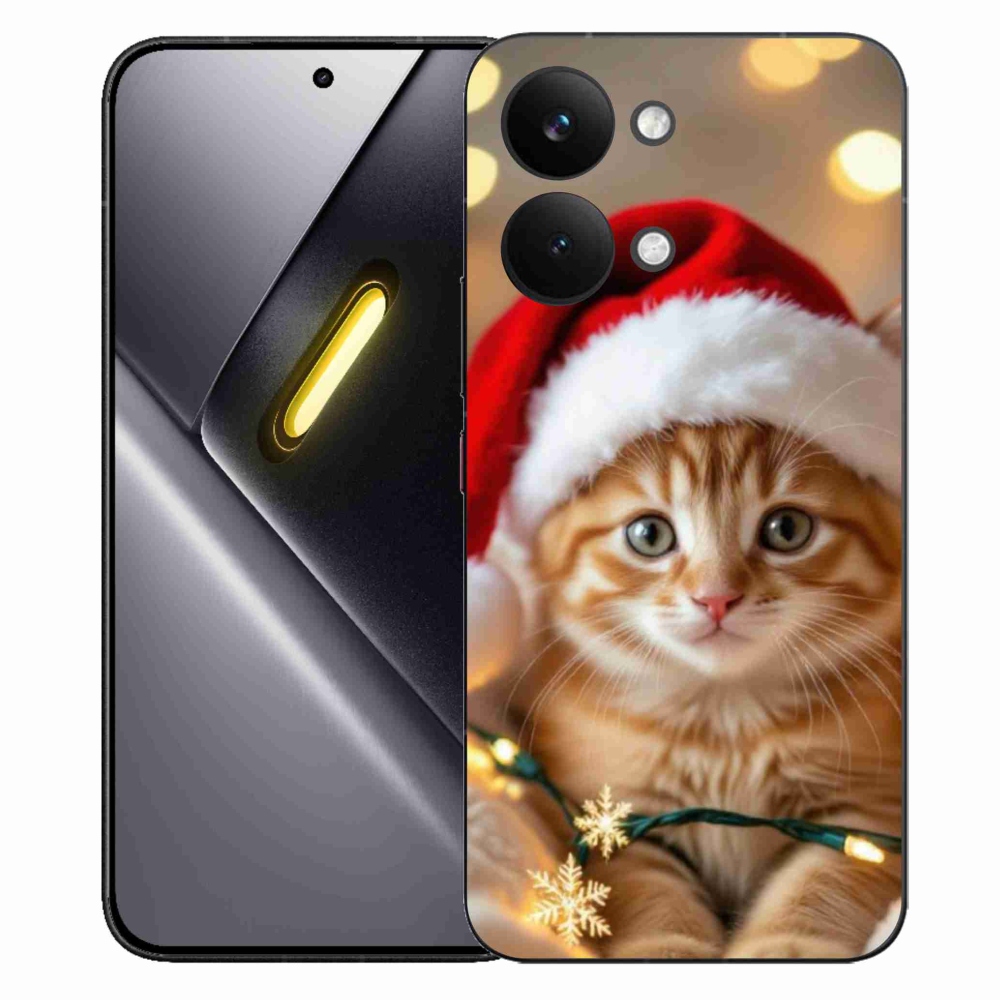 Gél borítás mmCase a Xiaomi Poco X8 Pro Max számára - Karácsonyi cica