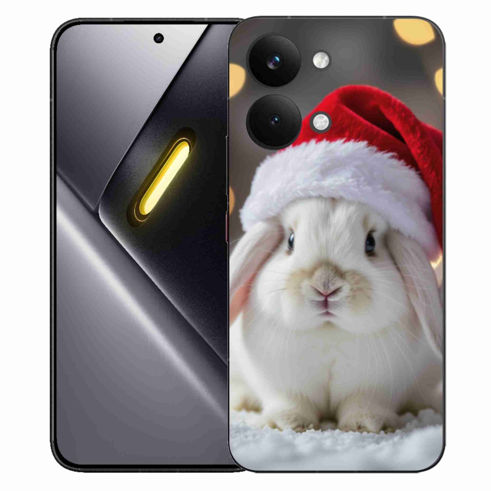 Gél borítás mmCase a Xiaomi Poco X8 Pro Max számára - karácsonyi nyúl