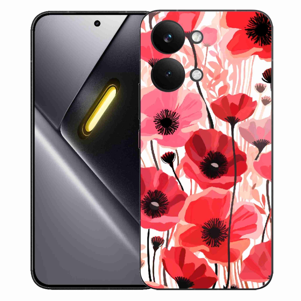 Gél borítás mmCase a Xiaomi Poco X8 Pro Max készülékhez - mákos 1