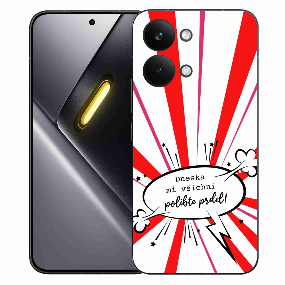 Gél borító mmCase a Xiaomi Poco X8 Pro Max készülékhez - vicces szöveg 15 fehér háttérrel