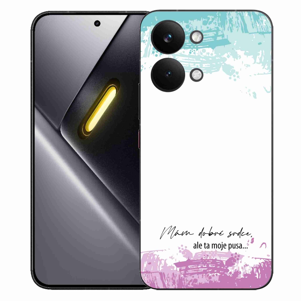 Gél borító mmCase a Xiaomi Poco X8 Pro Max készülékhez - vicces szöveg 3 fehér háttérrel