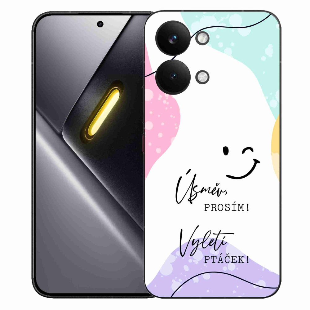 Gél borító mmCase a Xiaomi Poco X8 Pro Max készülékhez - vicces szöveg 4 fehér háttérrel