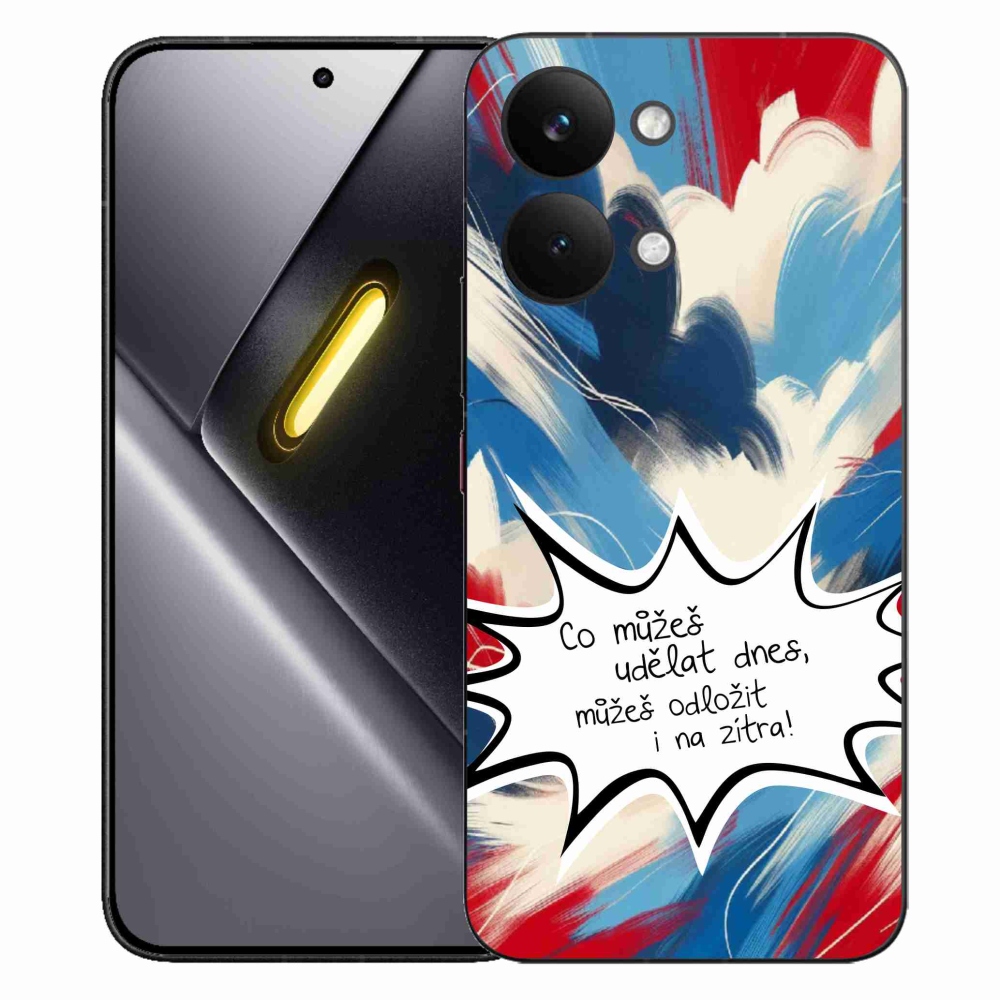 Gél borító mmCase a Xiaomi Poco X8 Pro Max készülékhez - vicces szöveg 9 fehér háttér