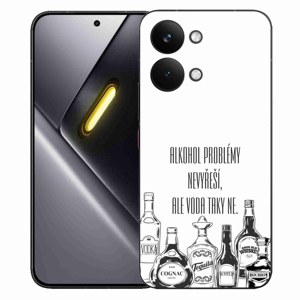 Gél borító mmCase a Xiaomi Poco X8 Pro Max számára - vicces szöveg fehér háttérrel