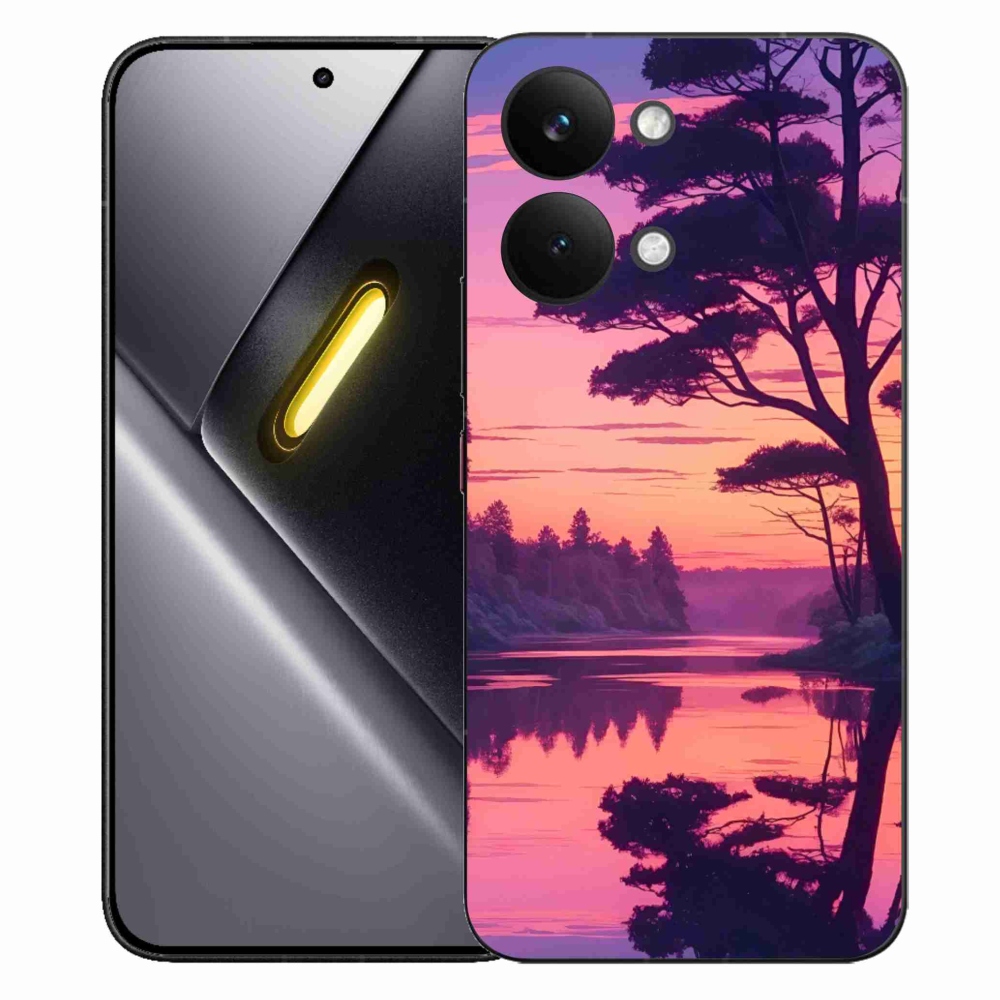 Gél borítás mmCase a Xiaomi Poco X8 Pro Max számára - naplemente a tó felett