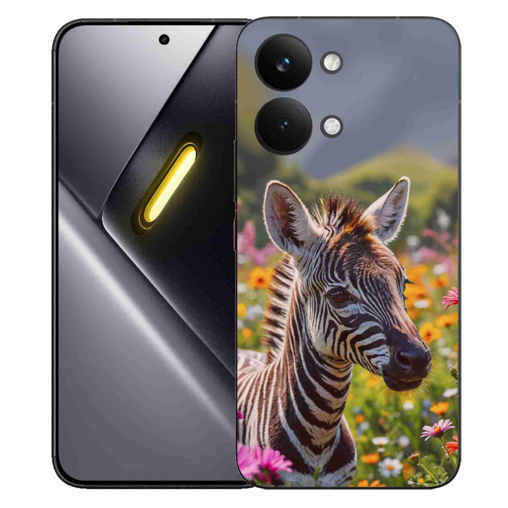 Gél borítás mmCase a Xiaomi Poco X8 Pro Max számára - zebra a réten