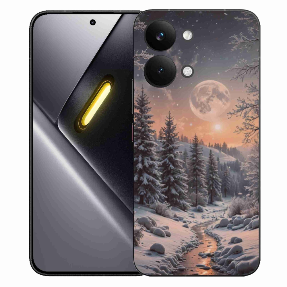 Gél borítás mmCase a Xiaomi Poco X8 Pro Max számára - téli táj 2