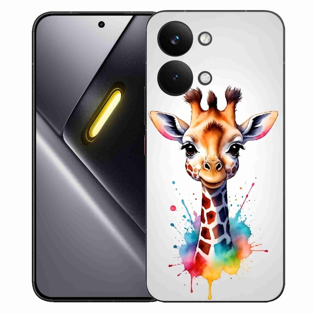 Gél borítás mmCase a Xiaomi Poco X8 Pro Max készülékhez - zsiráf 1