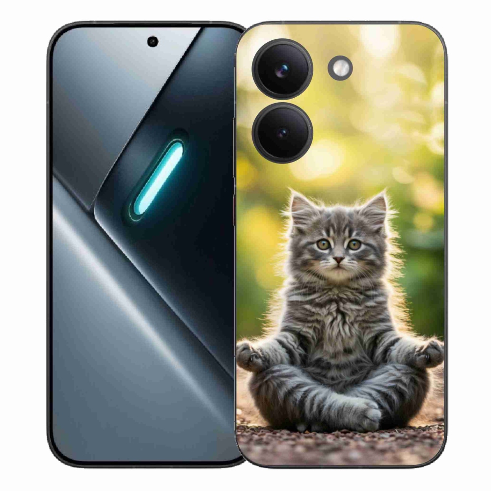 Gél borítás mmCase a Xiaomi Poco X8 Pro számára - meditáló cica