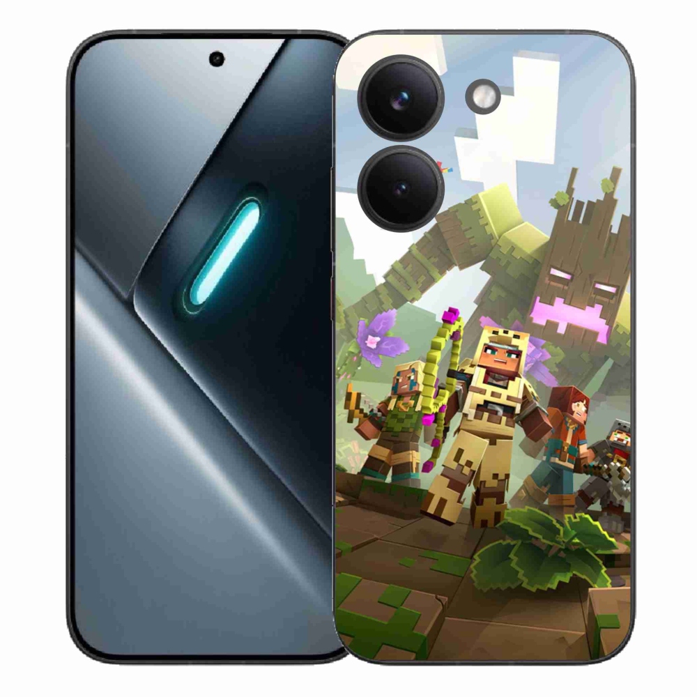 Gél borítás mmCase a Xiaomi Poco X8 Pro számára - minecraft 1