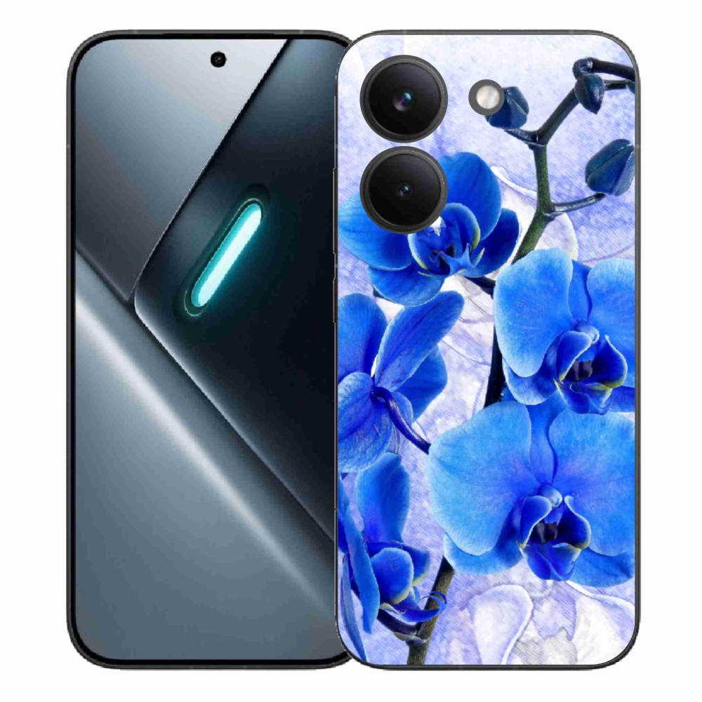 Gél borítás mmCase a Xiaomi Poco X8 Pro számára - kék virágok