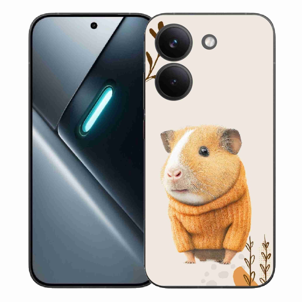 Gél borítás mmCase a Xiaomi Poco X8 Pro számára - tengerimalac pulóverben