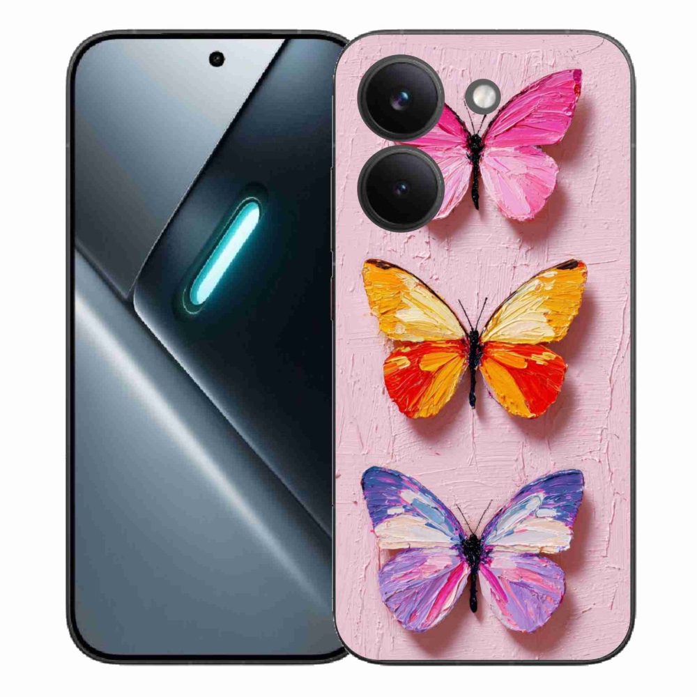 Gél borítás mmCase a Xiaomi Poco X8 Pro számára - pillangó szentháromság